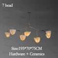 Minimalist White Ceramic Pendant Light Dimmable