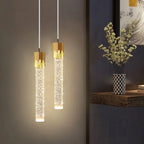 Lámpara colgante de cristal con LED - Moderna