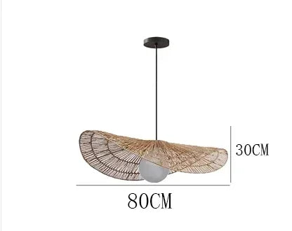 Bohemian Rattan Pendant Light for Bedroom