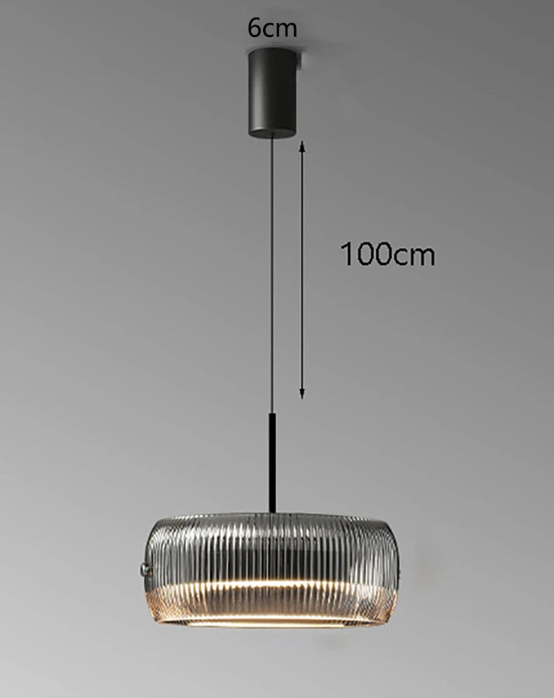 Lámpara Colgante Minimalista de Cristal para Comedor