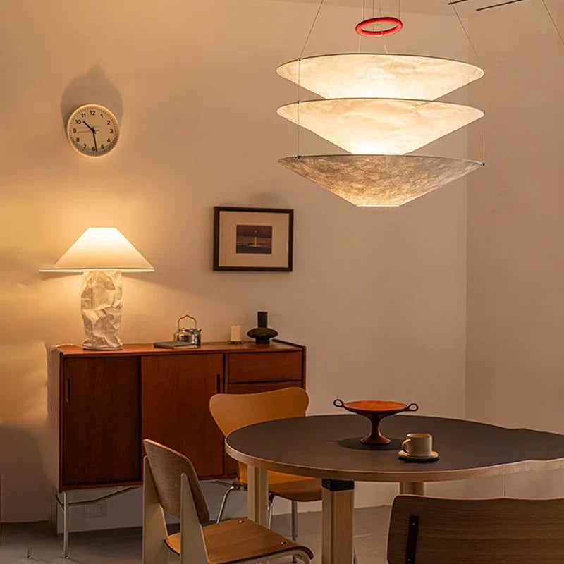 Nordic Minimalist Paper Pendant Light for Dining