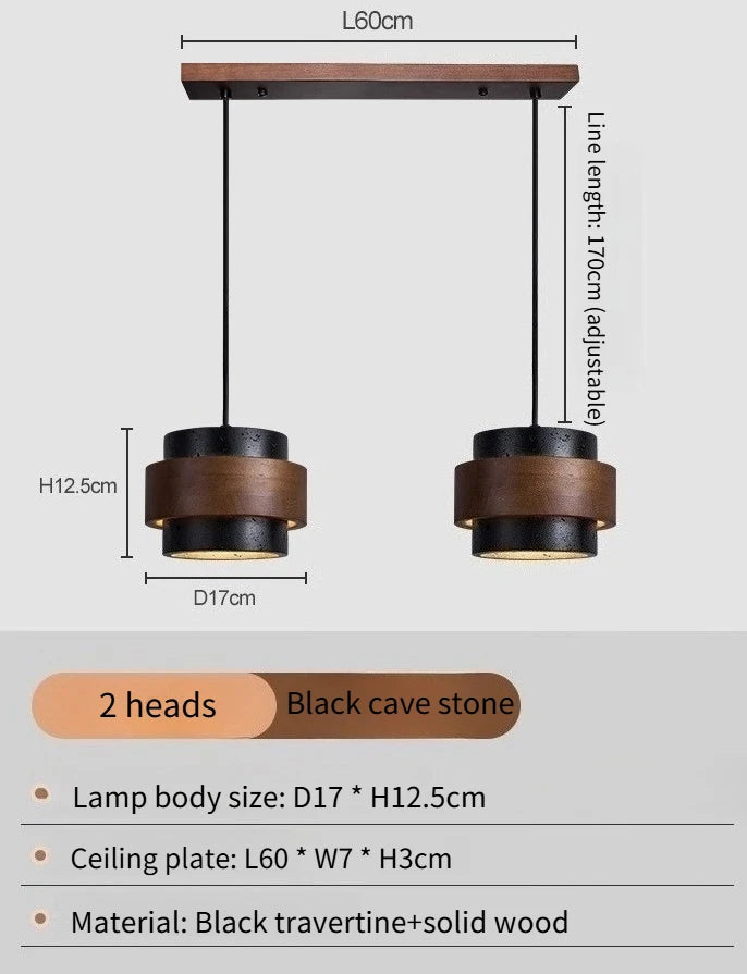 Japanese Wabi Sabi Style Bar Pendant Lamp Personalized and Creative Retro Style Homestay Restaurant Atmosphere Lighting Fixtures