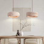 Minimalist Travertine Pendant Light for Dining Room
