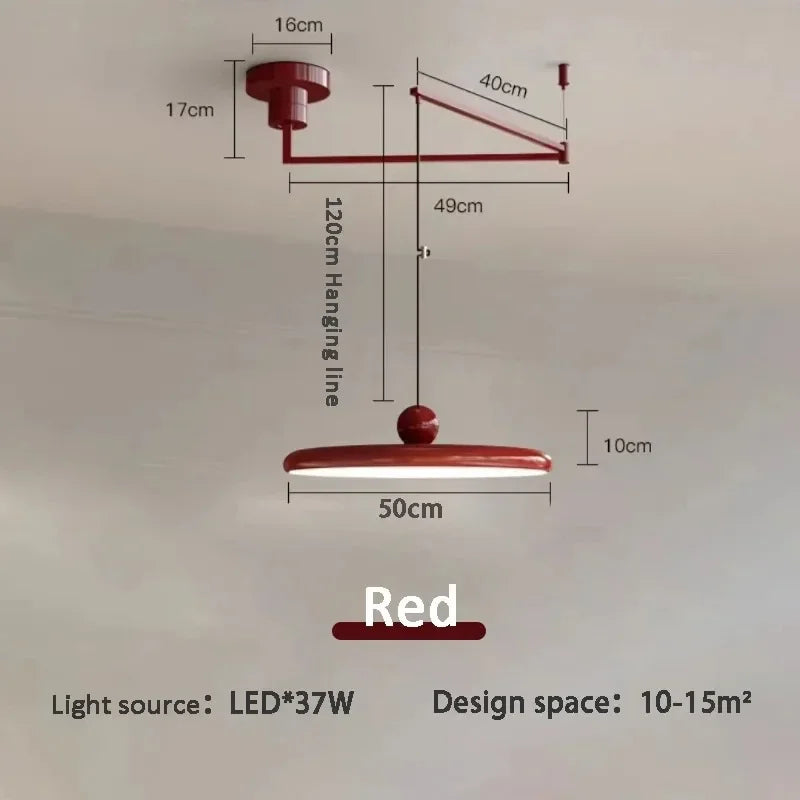 Nordic Folding Arm Pendant Light for Dining Room