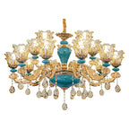 European Ceramic Chandelier Luxury Hall Light