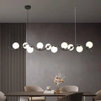 Nordic Iron Glass Ball Pendant Light for Dining Room