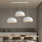 Minimalist White Resin Pendant Light for Dining Room