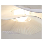 Minimalist White Fabric Pendant Light for Dining Room