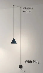 Lámpara colgante cónica de hierro minimalista para comedor