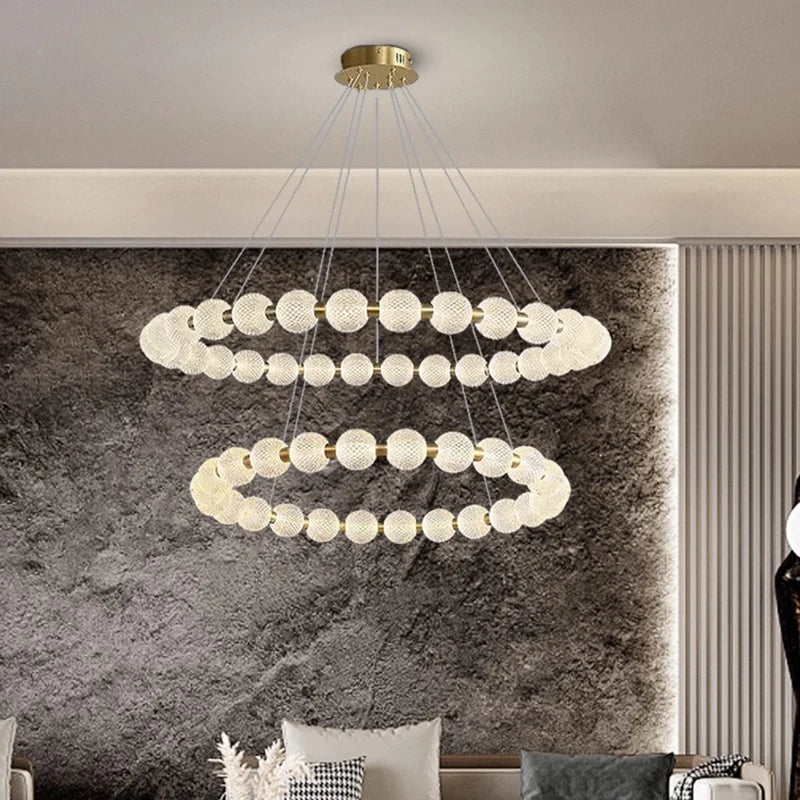 Modern Glass Globe Pendant Light for Dining Room