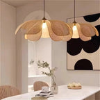 Bohemian Rattan Pendant Light for Bedroom