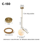 Nordic Minimalist Glass Ball Pendant Light