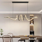 Minimalist LED Pendant Light - Modern Wave Design
