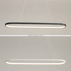 Lámpara colgante LED minimalista con diseño de tira ovalada
