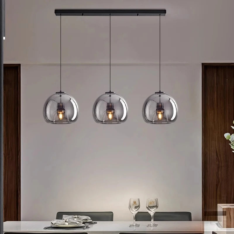 Lámpara Colgante Moderna de Cristal para Comedor