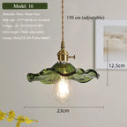 Multi-Style Nordic Pendant Lamp Green Glass Ceiling Lighting Kitchen Island Hand Brass Hanging Light fixtures for Dining Room