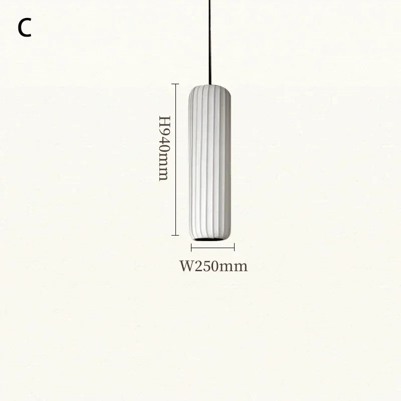 Minimalist Fabric Pendant Light for Dining Room
