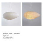 Japanese Rice Paper Pendant Light for Dining Room