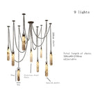 Nordic Marble Alabaster Pendant Light Multi-Drop