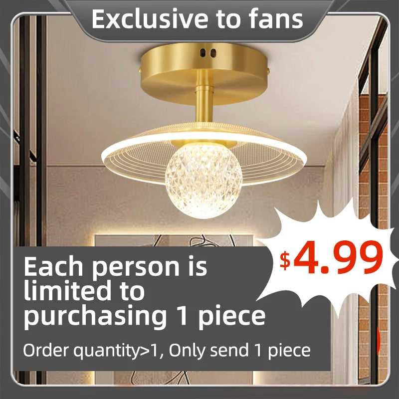 Lámpara colgante LED de aluminio nórdico para sala de estar