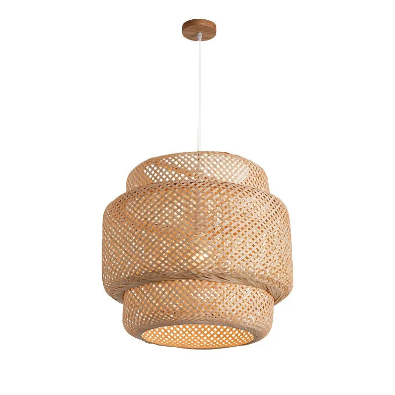 Nordic Bamboo Woven Pendant Light 30cm