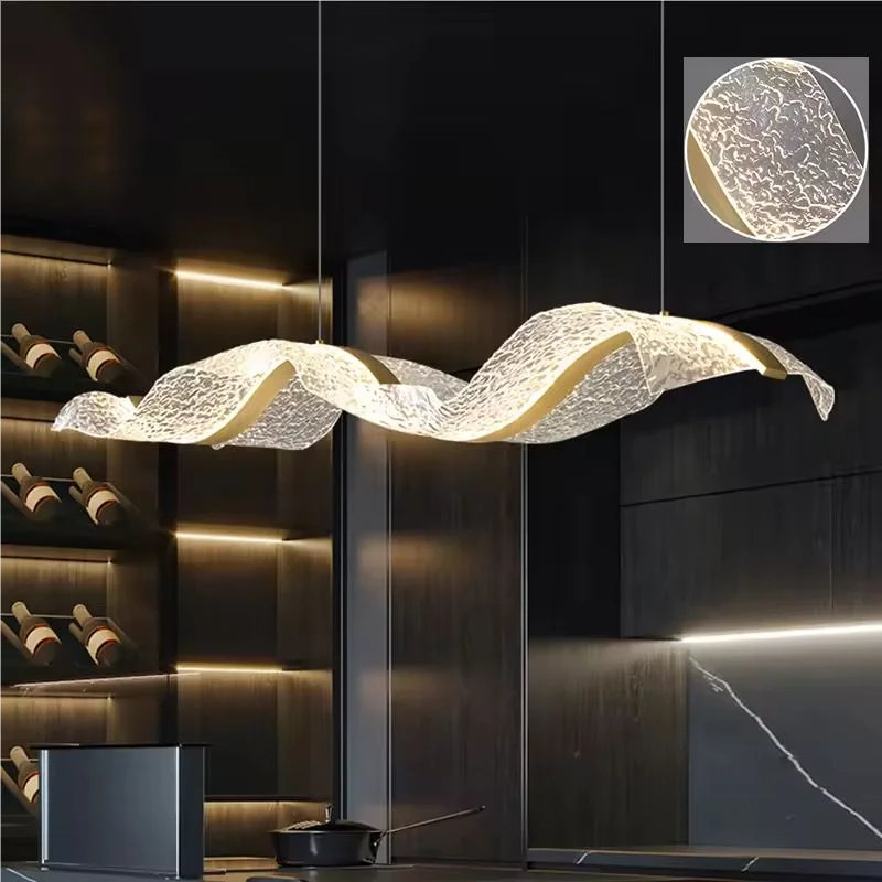 Nordic Wave LED Pendant Light for Dining Room