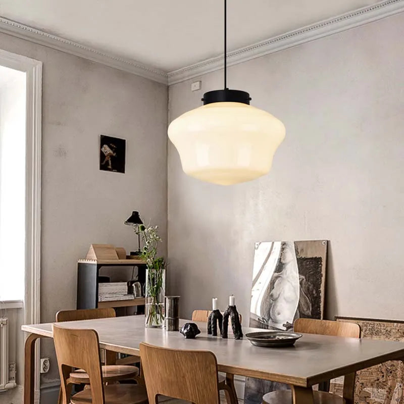 Nordic Glass Pendant Light - Minimalist Hanging Lamp