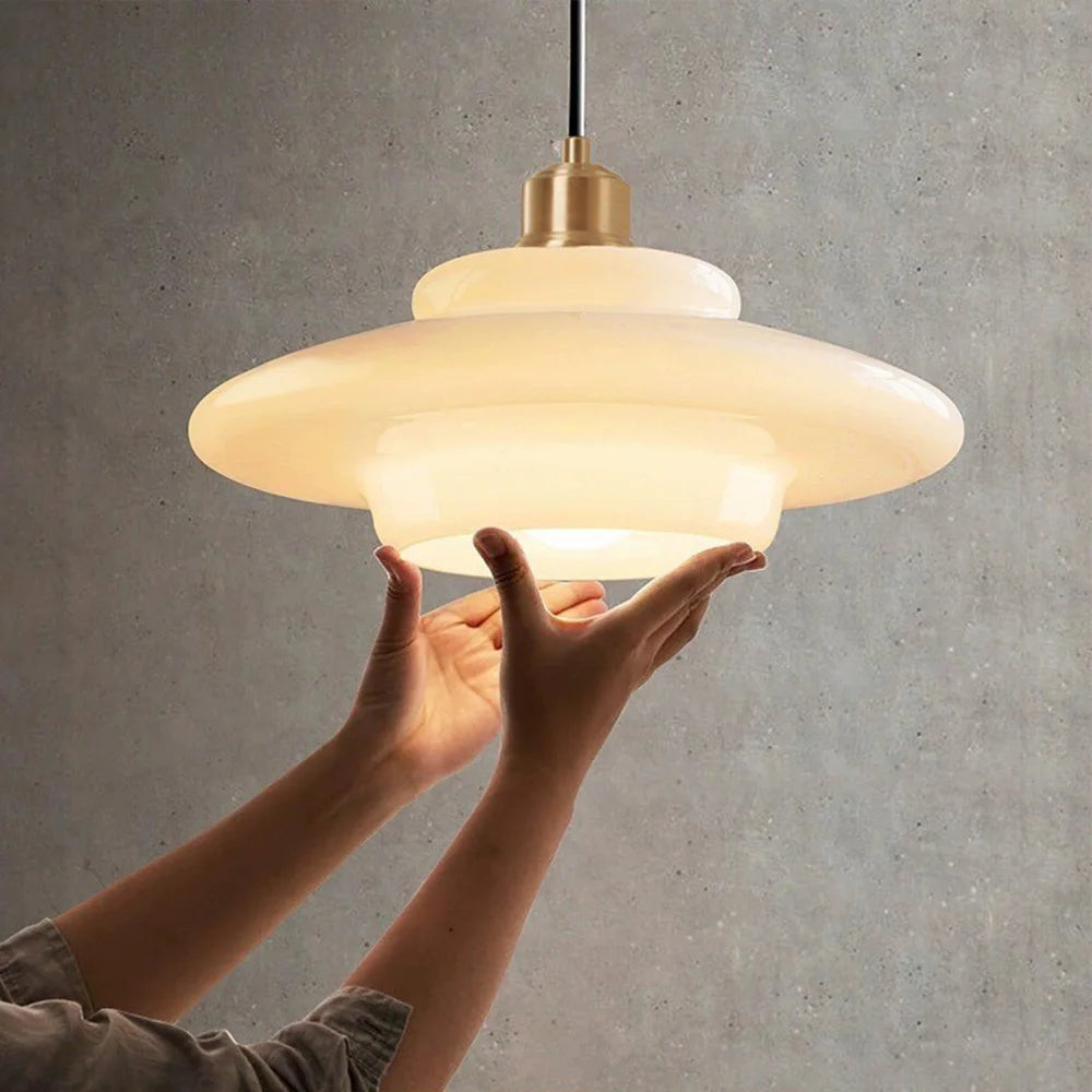 Minimalist Glass Pendant Light for Dining Room