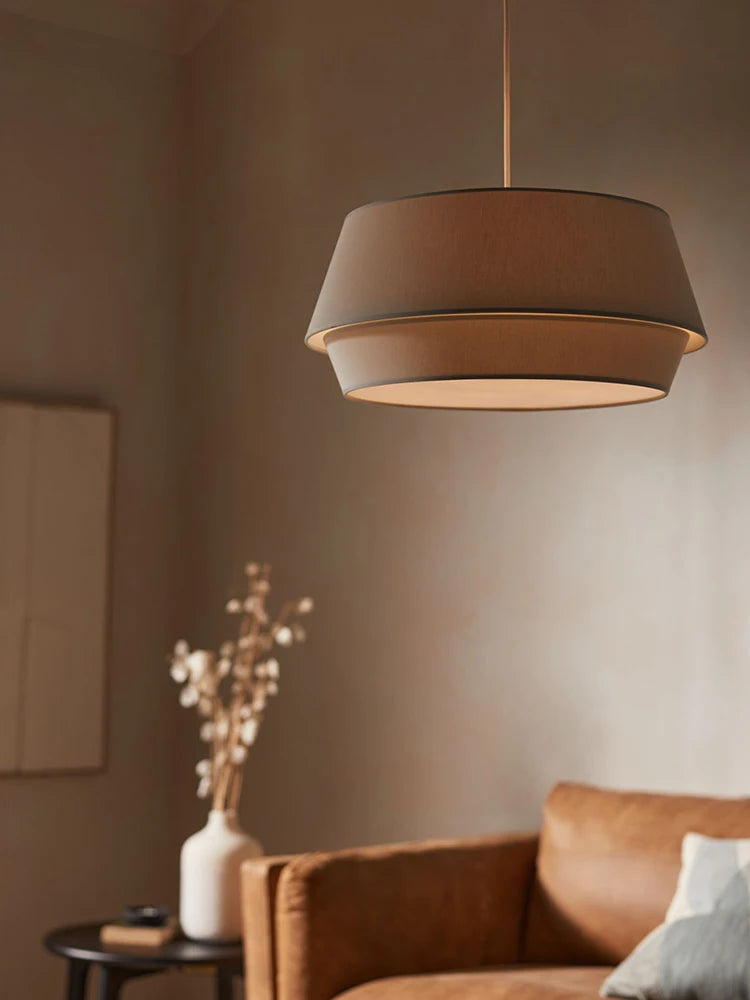 Minimalist Fabric Pendant Light for Living Room