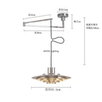 Minimalist Iron Pendant Light with Chrome Accent