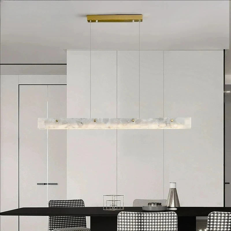 Minimalist Marble Pendant Light for Dining Room