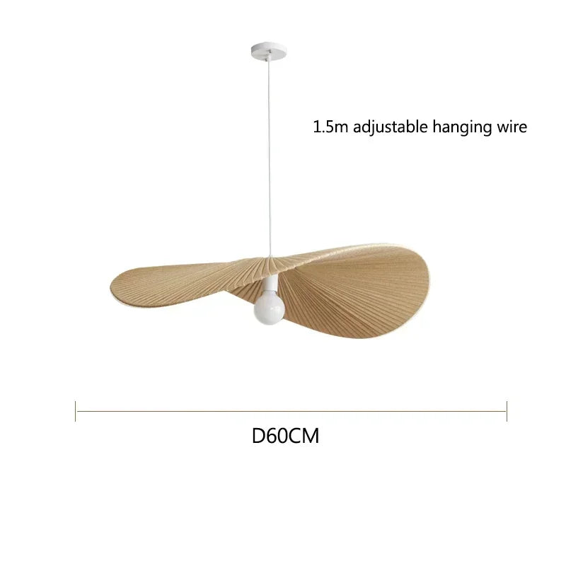 Bohemian Rattan Pendant Light Woven Design