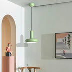 Bauhaus Glossy Mushroom Pendant Light in Five Cream Colors for Bedside