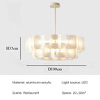 Nordic Fabric Pendant Light with Textured Shade