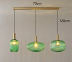 Lámpara colgante de cristal nórdica para comedor
