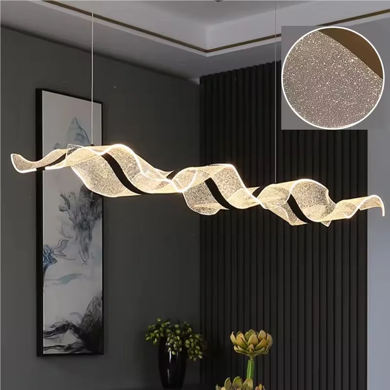 Nordic Wave LED Pendant Light for Dining Room