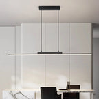 Minimalist Iron Linear Pendant Light for Dining Room