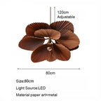 Bohemian Paper Pendant Light - Flower Design