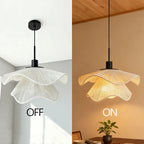 Bohemian Rattan Pendant Light - Flower Design