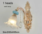 Modern Nordic Ceramic Chandelier with Crystal Drops
