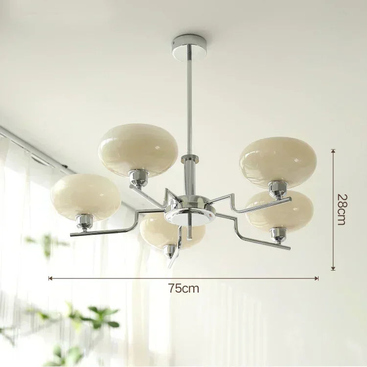 Lámpara Colgante de Cristal con Diseño Artístico Retro, Bola, Utilizada en Dormitorios, Salas de Estudio, Salones, Cocinas y Candelabro de Isla, Colgante Interior