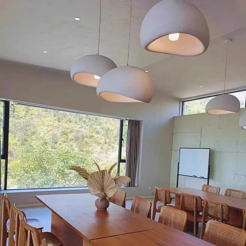 Minimalist Fabric Pendant Light for Dining Room