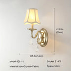 Lámpara de techo de araña de cristal dorado para sala de estar