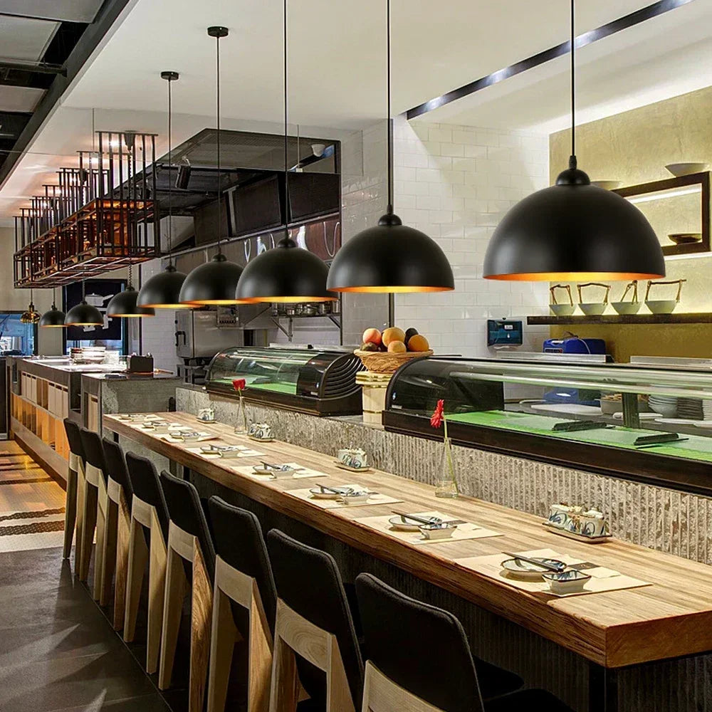 Industrial Iron Pendant Light for Kitchen Island