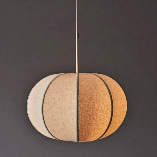 Wabi Sabi Linen Pendant Light for Living Room