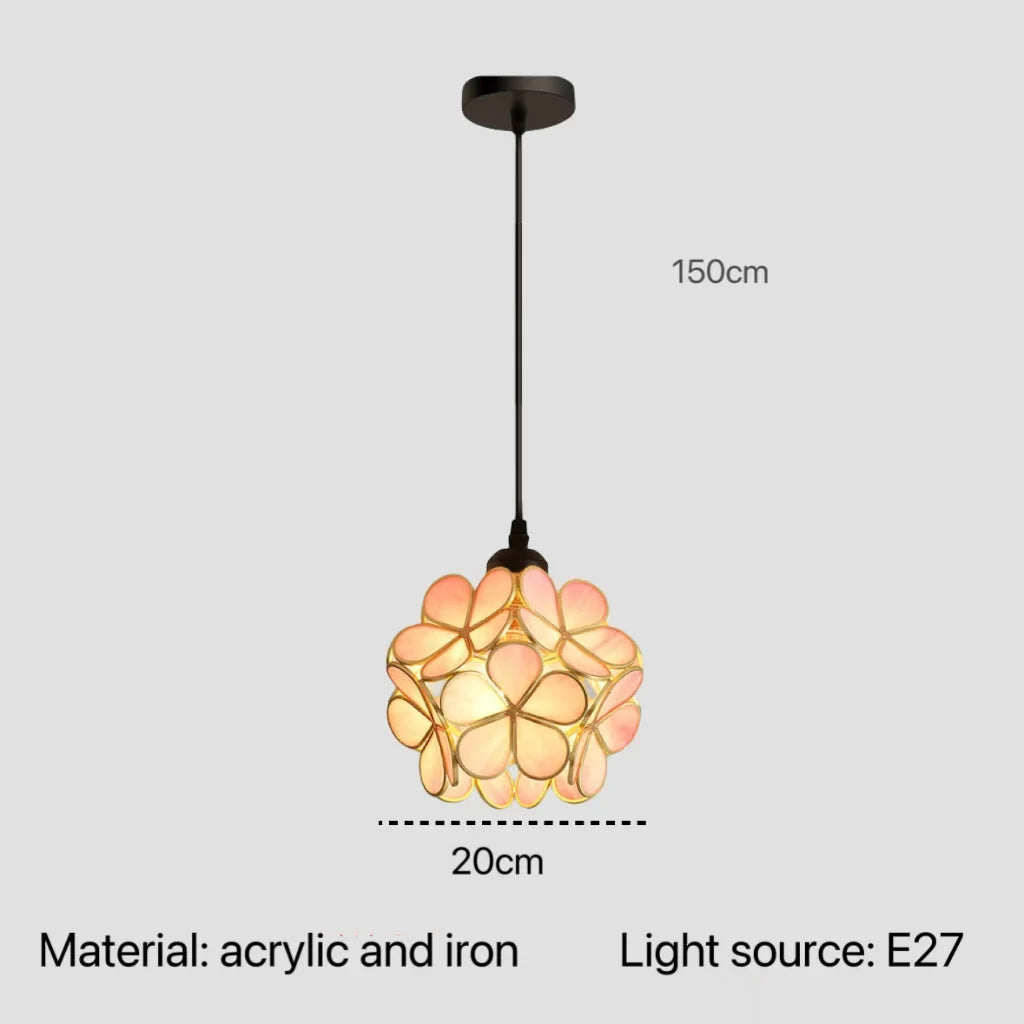 Nordic Acrylic Petal Pendant Light for Bedroom