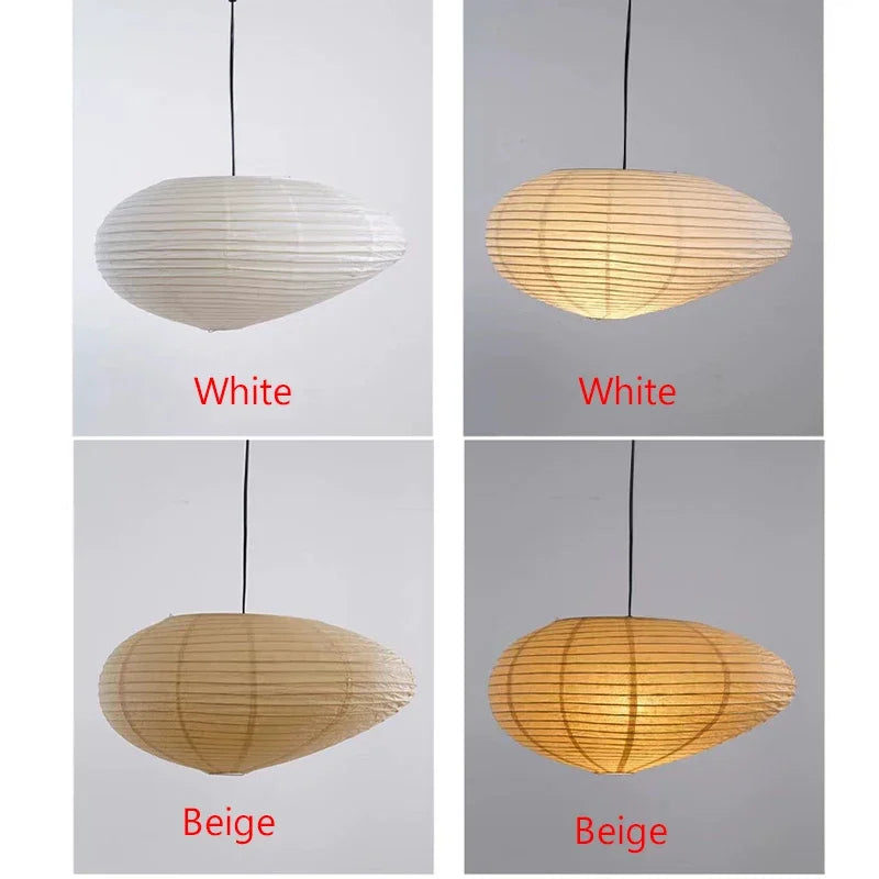Japanese Rice Paper Pendant Light for Dining Room