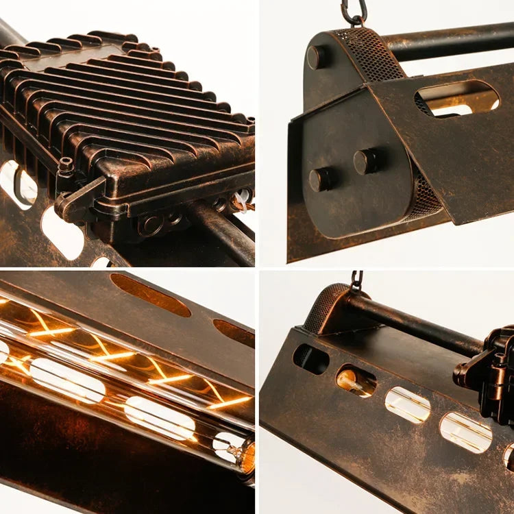 Lámpara Colgante Industrial de Hierro para Comedor