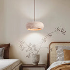 Minimalist Travertine Pendant Light for Dining Room