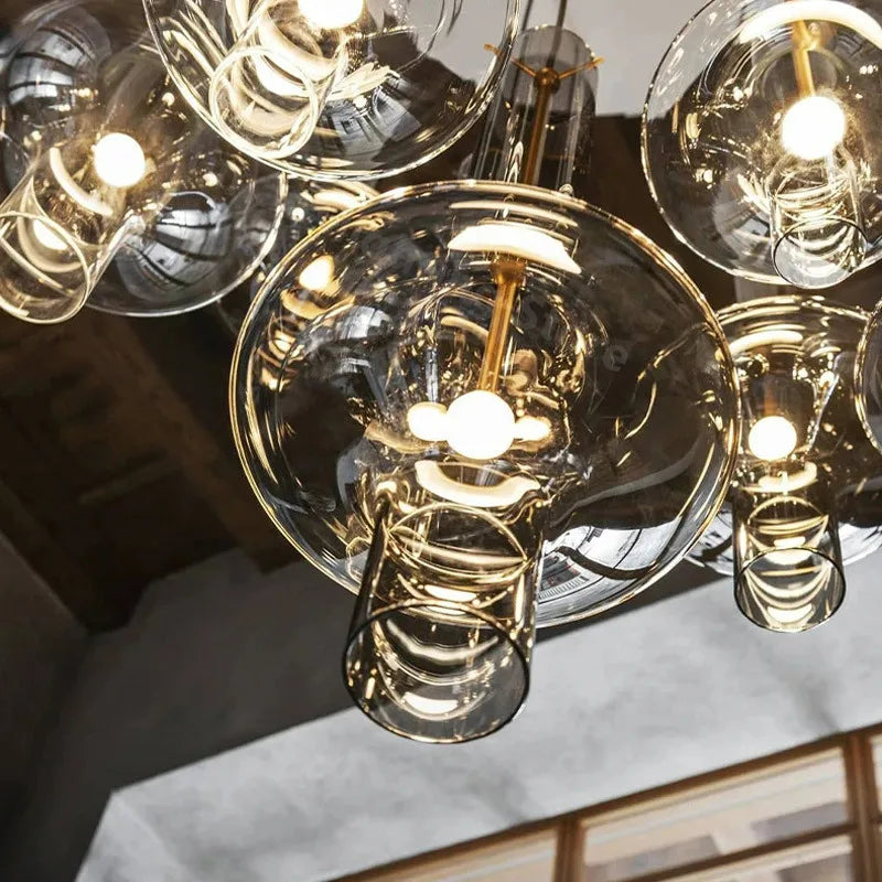 Nordic Glass Tube Pendant Light Minimalist Design